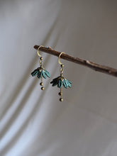 Load image into Gallery viewer, Ballerina // Lace Earrings ✴︎Forest Green✴︎
