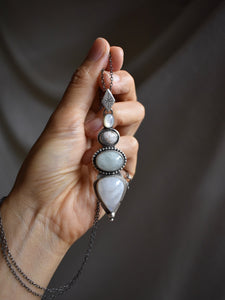 stacking gemstone necklace