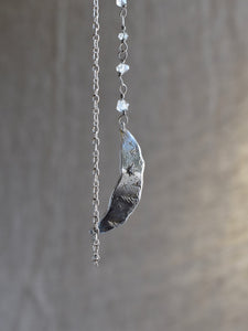 diamond necklace in silver