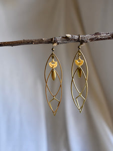brass hoop earrings