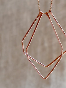 geometric herkimer necklace 