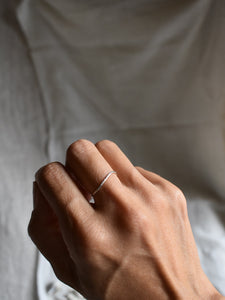 skinny silver ring