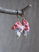 Load image into Gallery viewer, handcrafted fabric earrings
