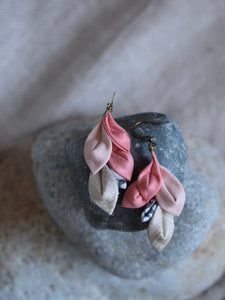pink shade earrings