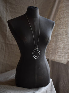 Geometric silver necklace canada