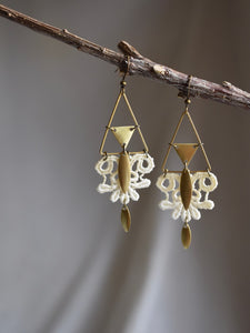 bridal lace earrings