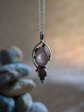 Load image into Gallery viewer, rose quartz pendant necklace
