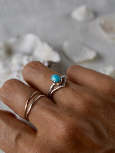 stackable turquoise ring