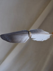 two tone feather ring
