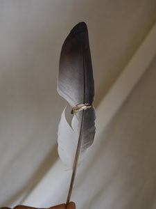 gold and silver feather ring canada