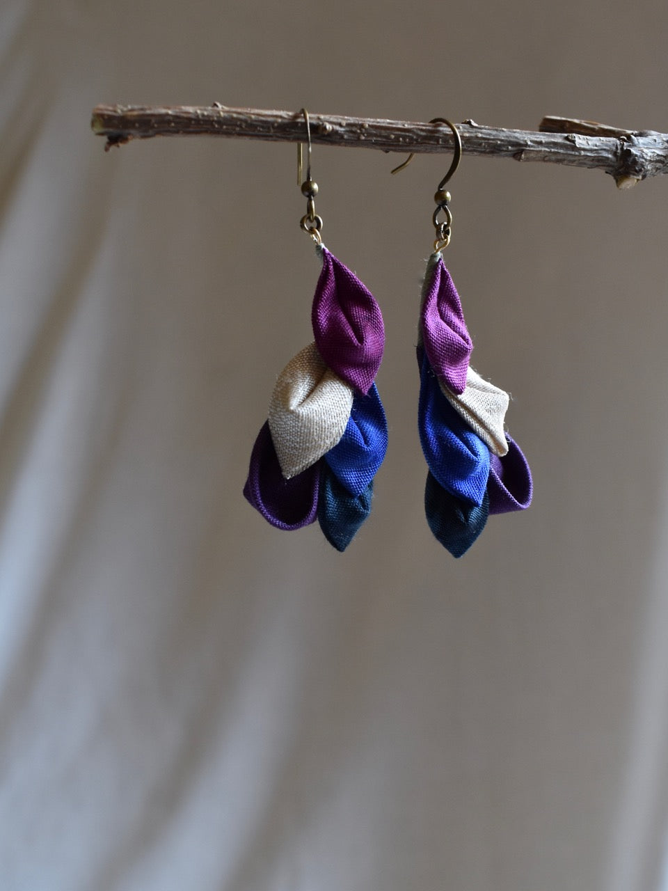 fabric earrings