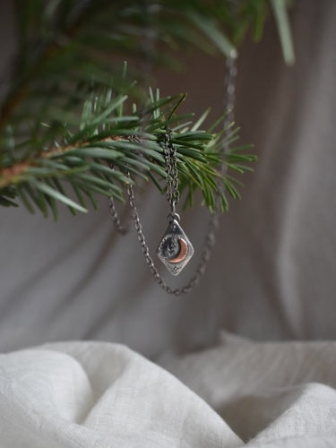 Forest Spirit Crescent Moon Necklace 