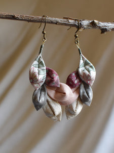 dancing leaf fabric earrings canada