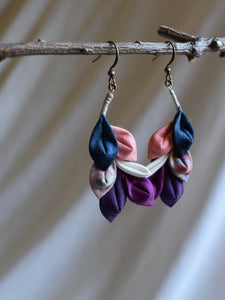 purple shade earrings