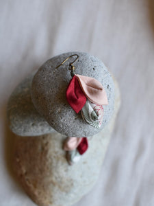pink shade earrings