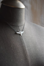 Load image into Gallery viewer, Hummingbird Necklace -14k gold heart-
