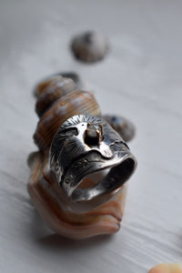 hummingbird ring with a rustic diamond ring for sale Canada