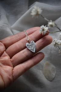 handcrafted heart pendant