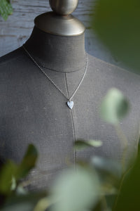 small silver heart pendant necklace for sale Canada
