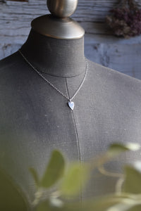 one of a kind hand engraved silver heart pendant necklace for sale Canada 