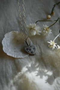 timeless silver heart pendant necklace 