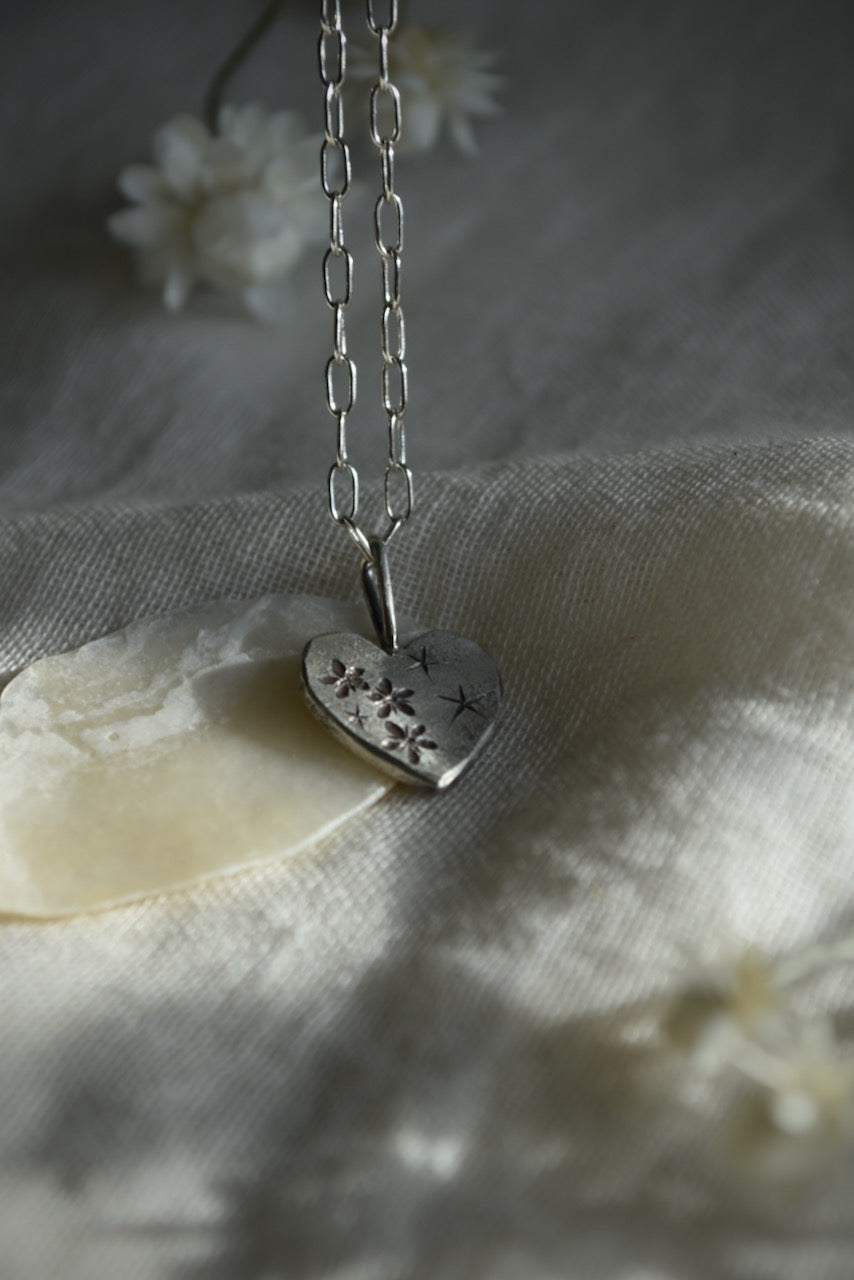 one of a kind silver heart pendant necklace Canada