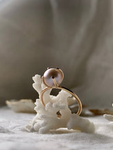 Load image into Gallery viewer, Fresh water pearl ring light grey
