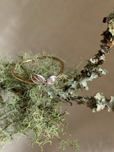 Load image into Gallery viewer, Enchanted Forest Dew Drops 14k Gold Rings ✴︎Rose Cut Rustic Diamond✴︎
