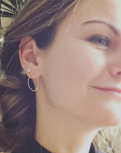Geometric Stud Earrings ✴︎Marquise✴︎