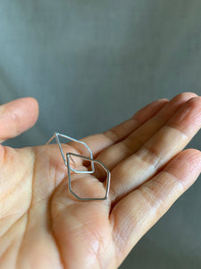 geometric silver jewelry