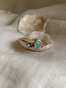 play-of-colour opal ring