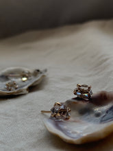 Load image into Gallery viewer, Herkimer Diamond gold filled earrings
