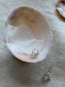 Herkimer Diamond silver stud earrings