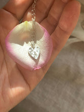 Load image into Gallery viewer, hand engraved heart pendant for valentine gift
