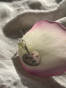 delicate silver pendant necklace for her