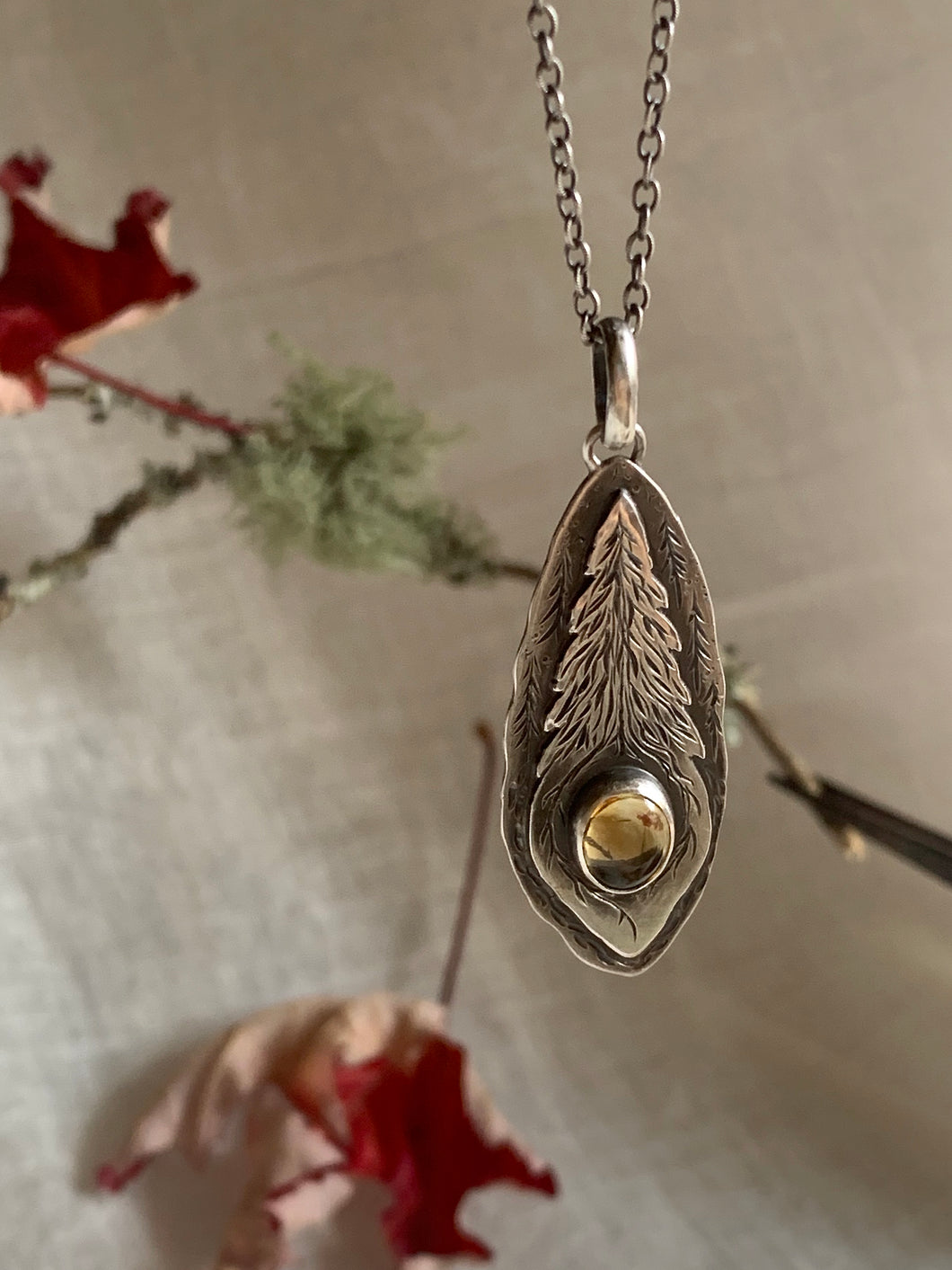 Heart of the Tree Necklace -Citrine-