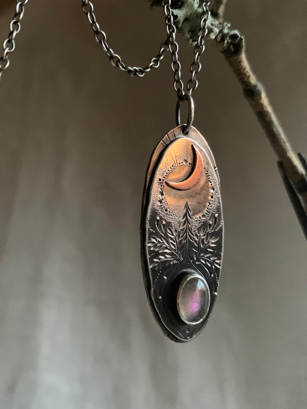 Forest Spirit Necklace  Purple Labradorite Canada
