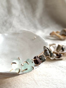Solitaire Pebble Stud Earrings -12 different styles-