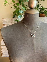 Load image into Gallery viewer, West Coast Nature -Butterfly Necklace- Rainbow Moonstone
