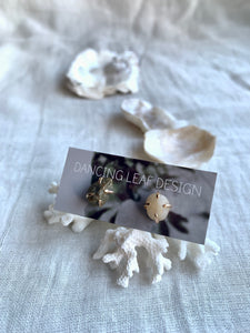 Solitaire Pebble Stud Earrings -12 different styles-