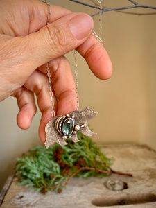 West Coast Nature -Mama Bear Necklace- Green Kyanite