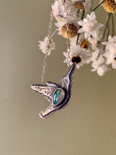 Load image into Gallery viewer, West Coast Nature -Hummingbird Necklace- Opal
