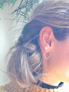 Geometric Stud Earrings ✴︎Herkimer✴︎