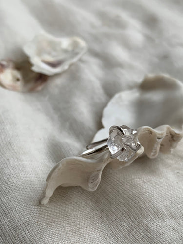 Herkimer Diamond silver ring