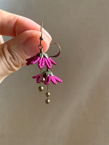 Dancing Leaf Design lace earrings for sale