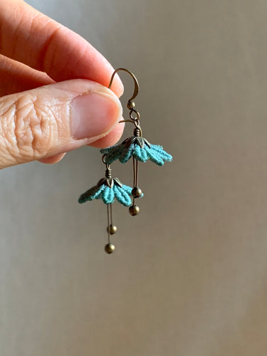 Ballerina Earrings, Dancing Leaf Design, Vancouver