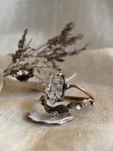 Load image into Gallery viewer, Enchanted Forest Dew Drops Ring ✴︎Herkimer Diamond✴︎
