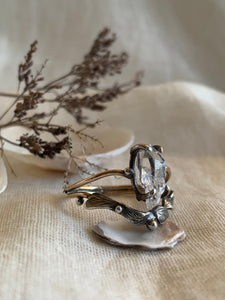 Enchanted Forest Dew Drops Ring ✴︎Herkimer Diamond✴︎