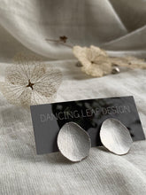 Load image into Gallery viewer, Silver Petal Earrings - Hydrangea Sepals - d -
