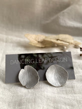Load image into Gallery viewer, hydrangea sepal embossed earrings
